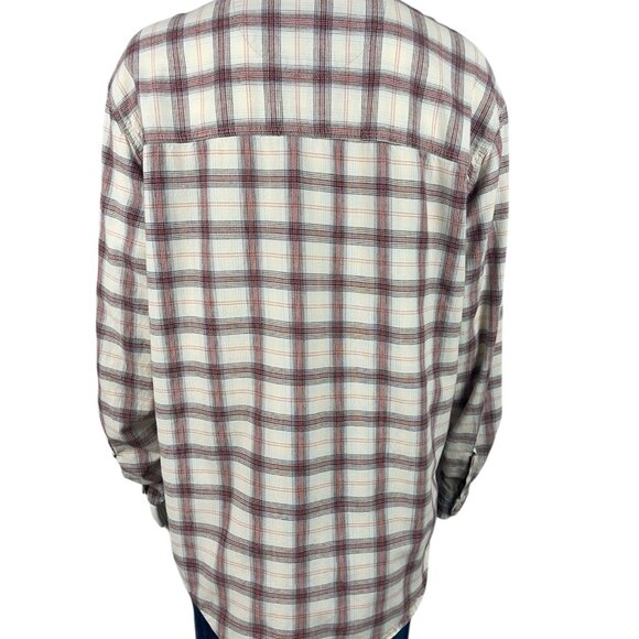 Levi Strauss Signature Womens Plaid Button Down Shirt Medium Long Sleeve Cotton - Picture 3 of 7